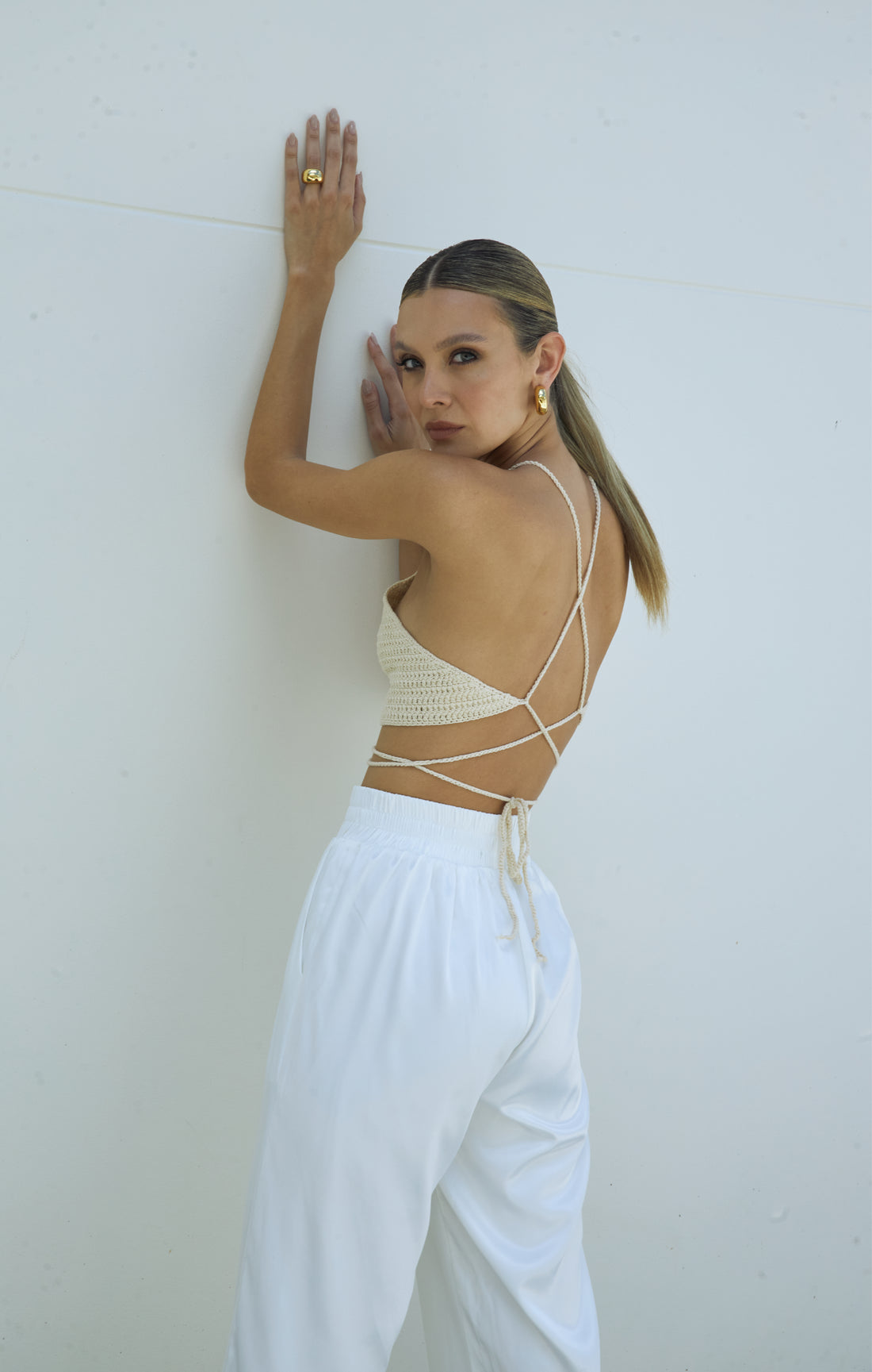 Saona Nude Crochet top