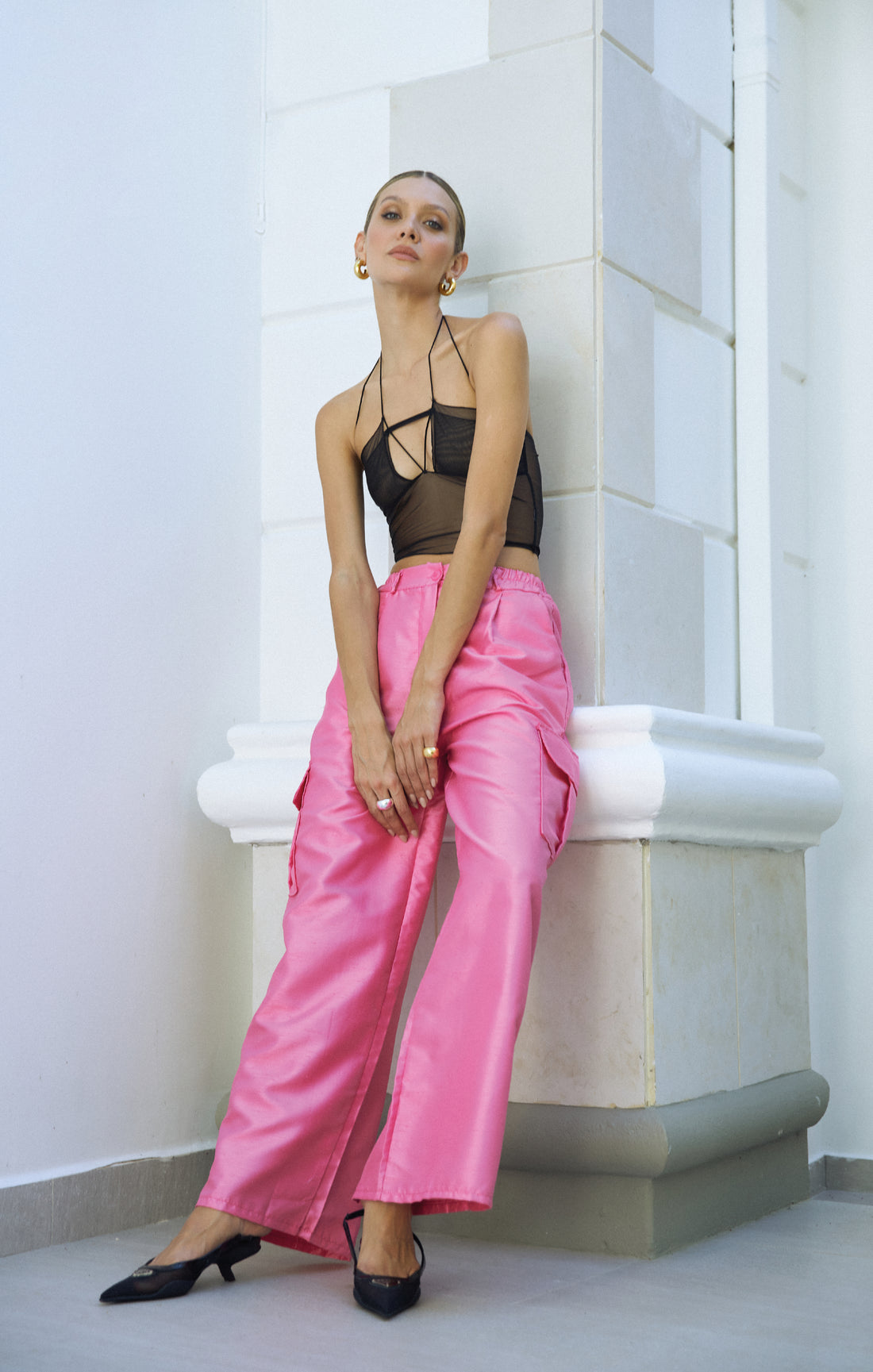 Virginia Pink Cargo Pants