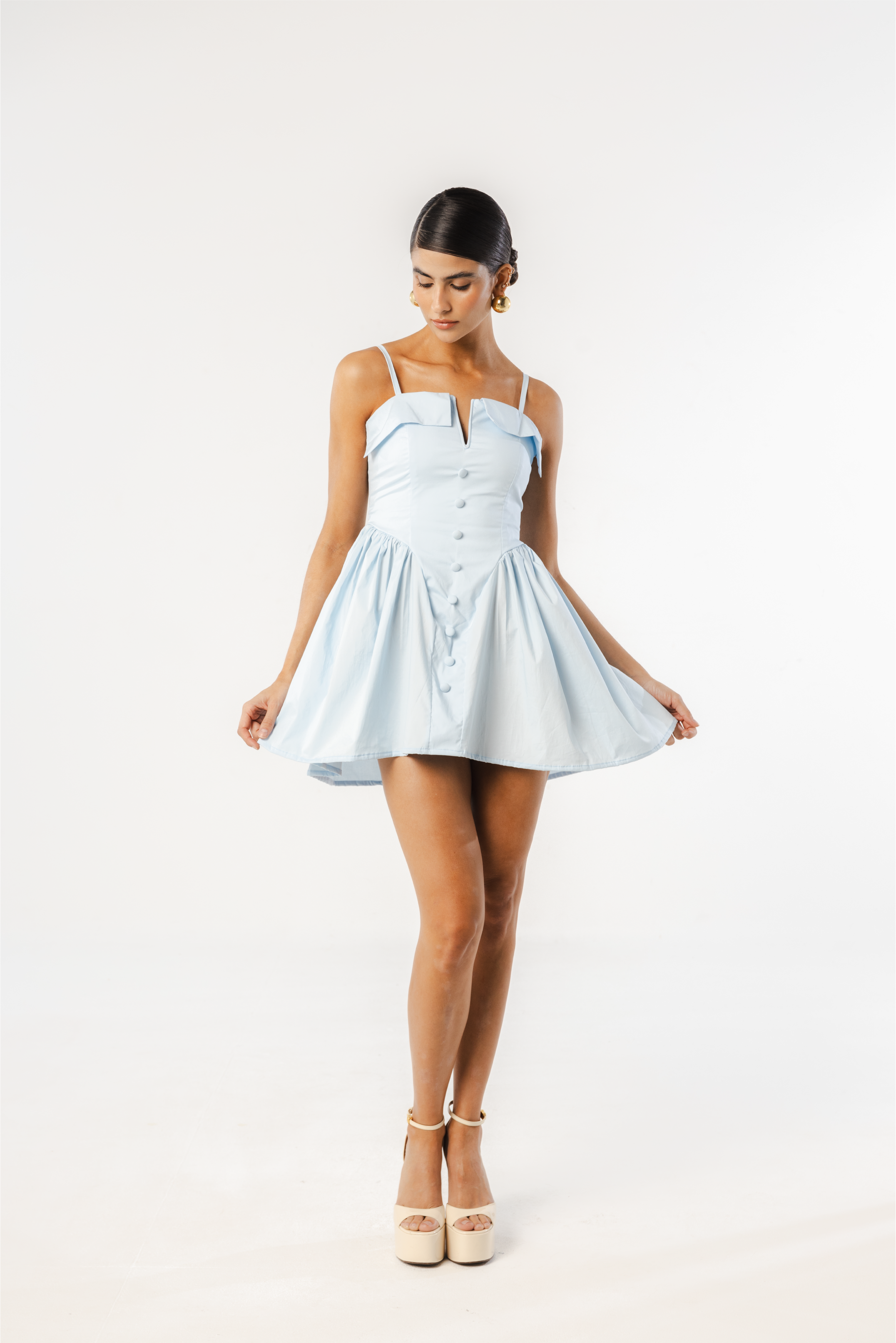 Madeleine Dress Baby blue Musee usa Madeleine Dress Baby blue Musee usa